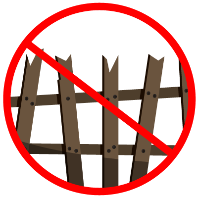 no heaving fence posts